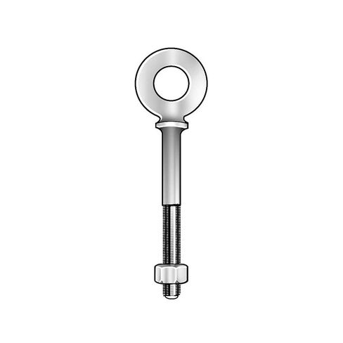 N2023-6 - 3/8-16 X 6 Shoulder Pattern Nut Eyebolt 3 Thread Carbon Hot Dip Gal in Kuwait