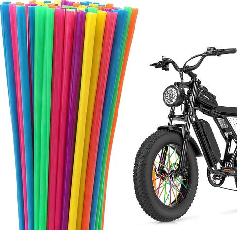 Spoke Covers Compatible with Ridstar Q20,Soft&Long Lasting,Accessories Compatible with Ridstar Q20,Trim Wrap Decoration Protector Fits 8"-23" Rim,72PCS,Vibrant Color in Kuwait