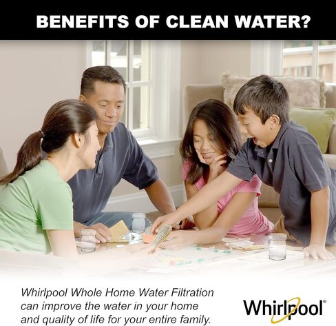 Whirlpool 5-Micron 10 x 2.5 inch CTO Replacement Water Filter WHKF-WHWC, Carbon Wrap Cartridge Reduces Chlorine Taste & Odor, NSF Certified for Whole House Sediment and Drinking Filtration System in Kuwait