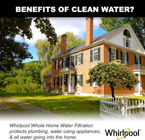 Whirlpool 5-Micron 10 x 2.5 inch CTO Replacement Water Filter WHKF-WHWC, Carbon Wrap Cartridge Reduces Chlorine Taste & Odor, NSF Certified for Whole House Sediment and Drinking Filtration System in Kuwait