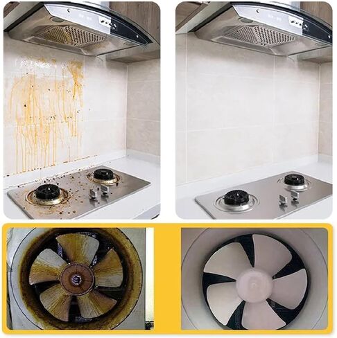 New Upgrade Kitchen Cleaner, Clean Up Kitchen Oil Stains Spray, Heavy Duty Kitchen Degreaser & Cleaner for Multi-Surface Cookware & Countertop, Clean Up Kitchens Oil Stains(240ml/8.45oz) in Kuwait