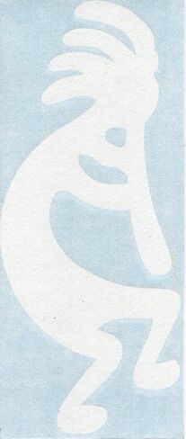 Kokopelli Fertility Deity Native American - السيارات والشاحنات وخوذة الدراجة النارية وقبعة صلبة للسيارات والسيارات والكمبيوتر المحمول ملصق حائط من الفينيل لنافذة المتجر 08018 in Kuwait