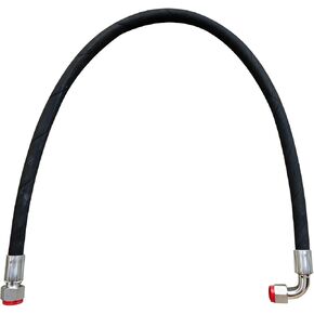 1/2" ID Hydraulic Hose Assembly 46 Inch Length, M22×1.5 Straight to 90 Degree Elbow, 2 Wire Braided High Pressure Hydraulic Line for Chinese Mini Excavator Construction Equipment in Saudi Arabia