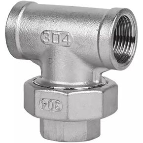 304 Stainless Steel Female Threaded Tee - 1/4" to 2" 3-Way Union Pipe Fittings for Water, Oil, and(1-1/2inch) in Saudi Arabia