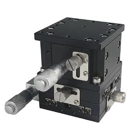 XYZ Axis 90 * 90mm LD90-LM-2 Sliding Table Manual Displacement Platform Linear Stage 1Pcs in Kuwait
