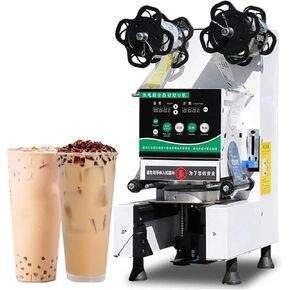 Fully Automatic Commercial 480W Electric Cup Sealing Machine Cup Sealer Tea/Milk Tea/Juice/Drink Sealing Machine in Kuwait