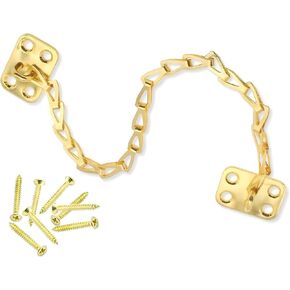 12-Inch Transom Chain for Windows & Doors - Limiting Opening Range, Child & Pet Safety Hardware in Polished Brass, Brushed Nickel & Gold (1 Piece) in Saudi Arabia