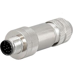 5 قطعة M12 4P 5P 6P 8 دبابيس محمية الاستشعار لرسو السفن موصل ذكر أنثى المعادن الجمعية (M12-A-8P ذكر) in Kuwait