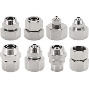 هوائي سريع موصل KPCF 1/8 "1/4" 3/8 "1/2" BSPT أنثى خرطوم هواء 4 6 8 10 12 مللي متر مكونات هوائية 10 قطعة (KPCF 4-01) in Kuwait