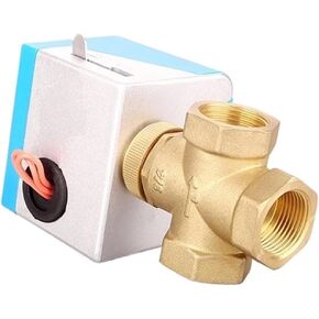 DN20 DN25 Motorized Electric Brass Globe Valves 2 Wire AC 220V(DN25) in Kuwait