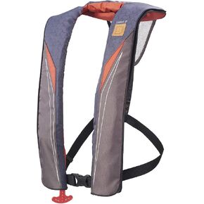 BLUESTORM Cirrus 26 سترة نجاة قابلة للنفخ PFD للبالغين (أسمر أسطوري) | وافق خفر السواحل الأمريكي (USCG) على سترة النجاة الأوتوماتيكية ذات النفخ الذاتي مع التجاوز اليدوي in Kuwait