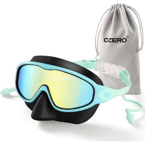 OZERO Kids Swim Goggles: Anti-Fog UV Protection Clear View, Youth Swimming Goggles with Nose Cover Earplugs for Boys Girls in Kuwait