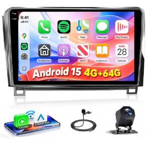 4Core 4G+64G Android 13 راديو ستيريو للسيارة Toyota Tundra 2007-2013 لسيارة Toyota Sequoia 2008-2018، Rimoody Wireless Carplay Android auto GPS WiFi 10.1 بوصة شاشة تعمل باللمس بلوتوث FM/RDS كاميرا احتياطية in Kuwait