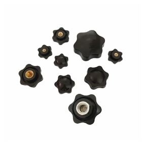 Hand TighteThumb Nut,Knob Thumb Nut Tighten Nuts Handle Thread Mechanical Black Thumb Nuts Clamping Knob(Perforated,M8 32) in Saudi Arabia