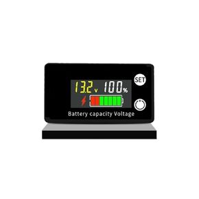 1pc Battery Capacity Indicator 8V-100V Lead Acid Lithium Life PO4 Car Motorcycle Voltmeter Voltage Gauge 12V 24V 48V 72V(Blue Screen) in Kuwait