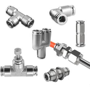 304 Stainless Steel Pneumatic Air Hose Fittings Metal Quick Release Coupling Pressure Fitting Pipe Connector 1Pcs(PKM,10MM) in Saudi Arabia