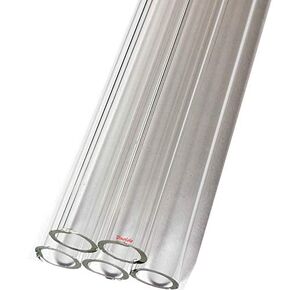 5PCS 300mm,Quartz Glass Tube,OD=10mm,Thcik=1.5mm,Made Form Fused Silica in Saudi Arabia