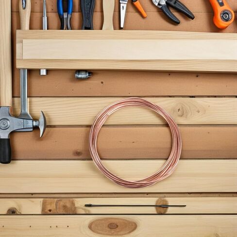 BESTYASH Pure Copper Tubing 1.6mm Od X 0.6mm Id Soft Drawn Copper Coil 5m Length Refrigeration Hvac for Industrial and DIY Applications in Kuwait