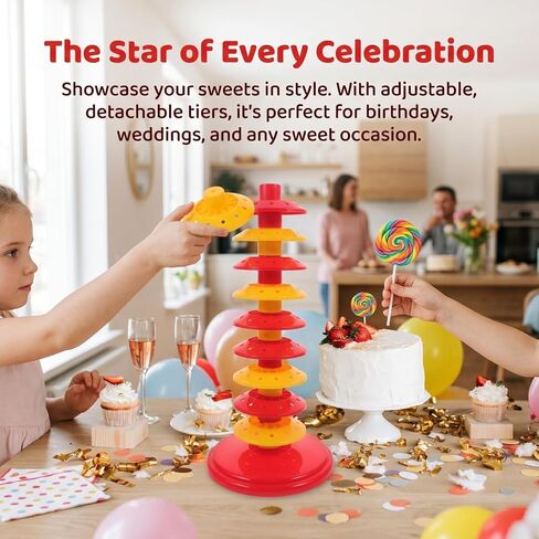 Cake Pop Holder Tiered Candy Lollipop Display Stand Wedding Party Lollipop Stand for Baby Shower in Kuwait