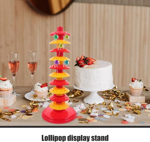 Cake Pop Holder Tiered Candy Lollipop Display Stand Wedding Party Lollipop Stand for Baby Shower in Kuwait