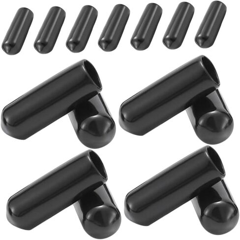 15pcs 8mm Rubber Tent Pole Caps Protective Covers Soft Tip Protector for Trekking Poles Tent Stakes End Caps Hiking Replacement Accessories in Kuwait