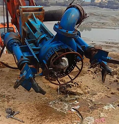 Excavator Hydraulic Sand Pump, Industrial Slurry Pump Attachment Submersible Sand Equipment for Dredging, River Maintenance and Mud Transfer in Kuwait