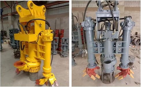 Excavator Hydraulic Sand Pump, Industrial Slurry Pump Attachment Submersible Sand Equipment for Dredging, River Maintenance and Mud Transfer in Kuwait