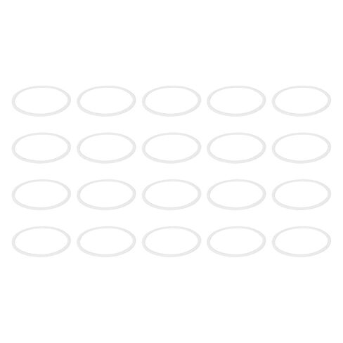 PATIKIL M25 PTFE Flat Washer, 20 Pcs 25mm ID 30mm OD 1.5mm Thick O-Ring Sealing Gasket Spacer for Fasten Screws Flanges Faucet Pipe Valves, White in Kuwait
