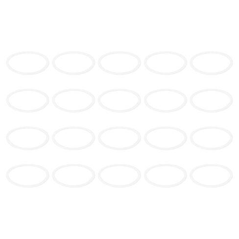 PATIKIL M25 PTFE Flat Washer, 20 Pcs 25mm ID 30mm OD 1.5mm Thick O-Ring Sealing Gasket Spacer for Fasten Screws Flanges Faucet Pipe Valves, White in Kuwait
