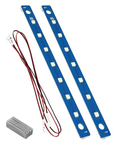 مجموعة شريط إضاءة LED للطابعة ثلاثية الأبعاد تناسب طابعات Flashforge Adventurer 5M/5M Pro ثلاثية الأبعاد، 7 قطع من خرزات المصباح 24 فولت مع كابل شريط إضاءة ساطع مرن، قطعتان in Kuwait