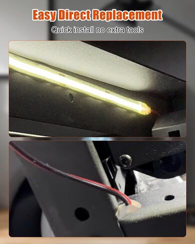 مجموعة شريط إضاءة LED للطابعة ثلاثية الأبعاد تناسب طابعات Flashforge Adventurer 5M/5M Pro ثلاثية الأبعاد، 7 قطع من خرزات المصباح 24 فولت مع كابل شريط إضاءة ساطع مرن، قطعتان in Kuwait