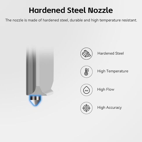 Original Bamboo Lab A1/A1 Mini 0.6mm Hotend، درجة حرارة عالية وسرعة سريعة فوهة فولاذية صلبة + كتلة تسخين هيكل متكامل نهاية ساخنة متوافقة مع طابعات Bambu Lab A1 وA1 Mini ثلاثية الأبعاد in Kuwait