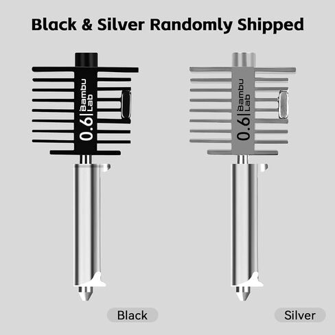 Original Bamboo Lab A1/A1 Mini 0.6mm Hotend، درجة حرارة عالية وسرعة سريعة فوهة فولاذية صلبة + كتلة تسخين هيكل متكامل نهاية ساخنة متوافقة مع طابعات Bambu Lab A1 وA1 Mini ثلاثية الأبعاد in Kuwait