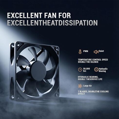 Power Supply, Equipped with Ultra-Quiet Fans, 500W Power Supply Suitable for Micro SFX, is the Best Gaming Server Power Supply 500W SFX PSU. Black in Kuwait