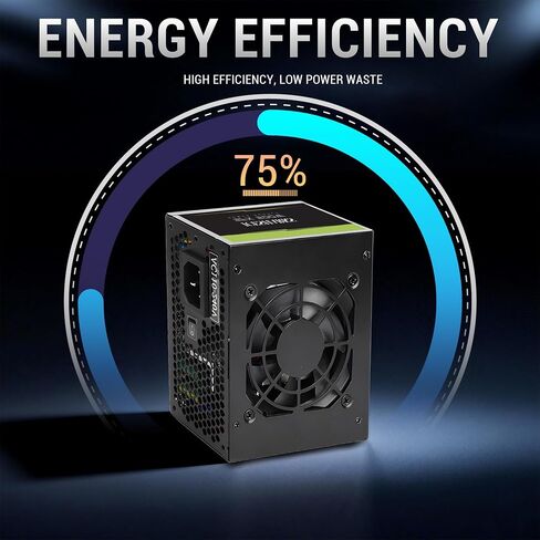 Power Supply, Equipped with Ultra-Quiet Fans, 500W Power Supply Suitable for Micro SFX, is the Best Gaming Server Power Supply 500W SFX PSU. Black in Kuwait