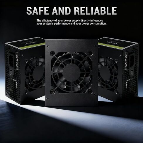 Power Supply, Equipped with Ultra-Quiet Fans, 500W Power Supply Suitable for Micro SFX, is the Best Gaming Server Power Supply 500W SFX PSU. Black in Kuwait