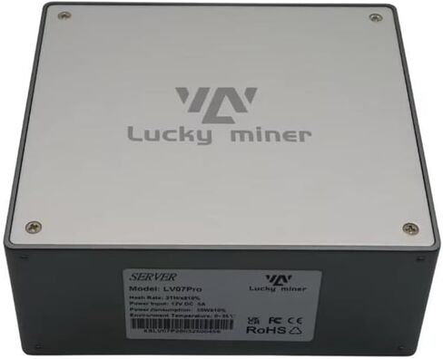 New Luckyminer LV07 Pro Bitcoin Miner, 3TH/s SHA256 ASIC Miner, 50W Low Power Silent Desktop Solo Miner with Built-in PSU & 2.4G WiFi Plug & Play Home Miner in Kuwait