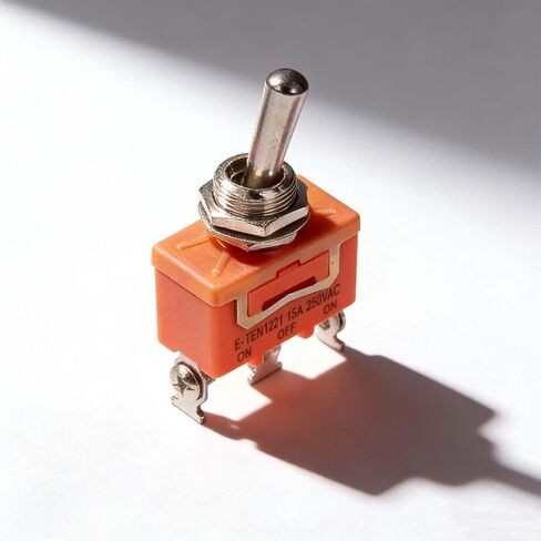 E-TEN1322 مفاتيح تبديل مكونة من 3 عبوات، 3 أوضاع تشغيل وإيقاف و6 دبابيس SPDT 15A 250V مفتاح تبديل مقاوم للماء مع غطاء حذاء، مفتاح هزاز عالي التحمل in Kuwait