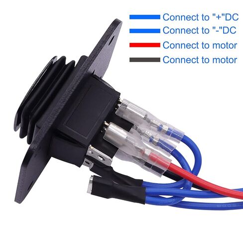 TWTADE لحظة للماء قطبية عكس التبديل 12V DC 10A أعلى أسفل محرك التحكم 6 دبوس 3 موقف (ON)-إيقاف-(ON) الروك تبديل التبديل مع لوحة، والأسلاك، ومسامير in Kuwait