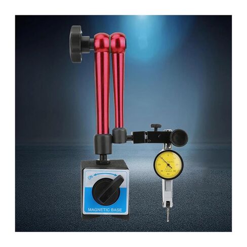 Dial Indicator Magnetic Holder Dial Bore Gauge Magnetic Stand Base Micrometer Measure Tools Hour Type Indicator Comparator Watch in Saudi Arabia