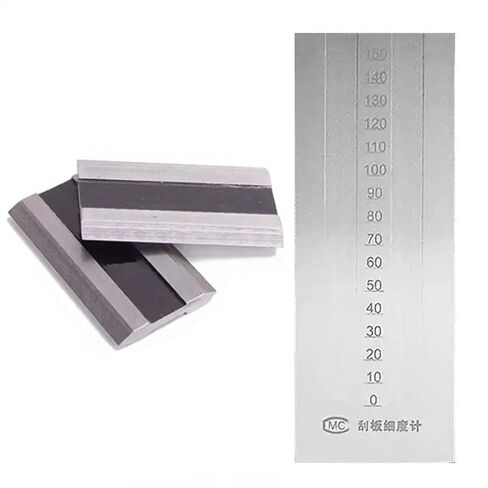 Fineness Meter Double Groove Grindometer with 2 Scrapers Double Channel Indexing Value 5μm Scale Range 0-150μm Recommended Range＞70μm Scraper Size 155 * 50 * 12mm in Kuwait
