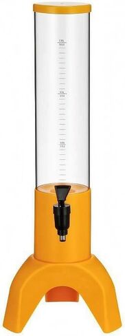 Beer Dispenser Clear Beer Dispenser Sturdy Base, Gold, Gold, Without Ice Tube in Kuwait