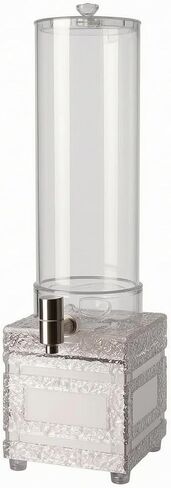 Beer Dispenser Acrylic Countertop Beer Dispenser Large Capacity, Colorful Light Ice Pattern 3 Liter Round Barrel in Kuwait