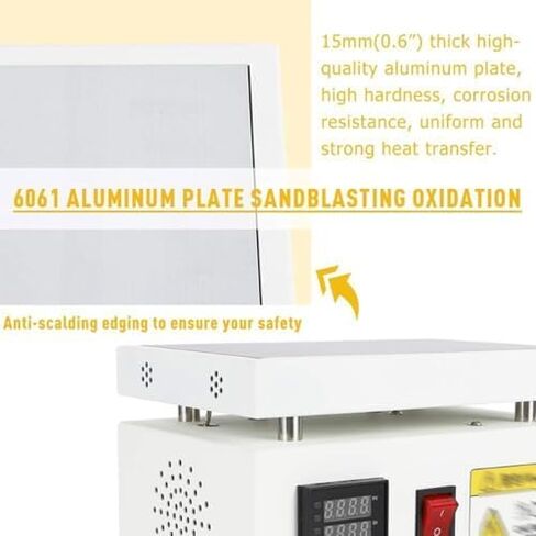 Manual Cellophane Wrapping Machine, 0-300℃ Desktop Sealer with Pid Temperature Control, Non-Slips Pads, Ideals for Tea Box Shrink Packaging in Kuwait