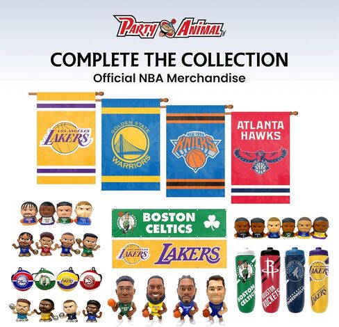 علم الحديقة الفاخر لفريق NBA من Party Animal، مقاس 12.5 بوصة × 18 بوصة، نايلون مزدوج الخياطة، ديكور منزلي خارجي للفناء والشرفة والحديقة، لوس أنجلوس ليكرز in Kuwait