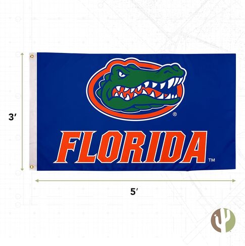 Desert Cactus University of Florida Flag Double Sided UF Gators Banners 100% Polyester Indoor Outdoor 3x5 feet Flags (Double Sided - Flag 1) in Kuwait