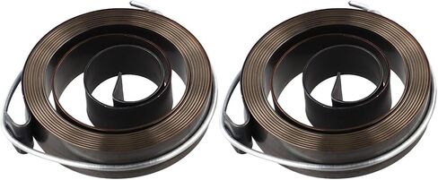 2-Pack Drill Press Spring Feed Return Coil Assembly 0.7x12x52mm Blackened Steel For Workshop Machinery Replacement Parts in Kuwait
