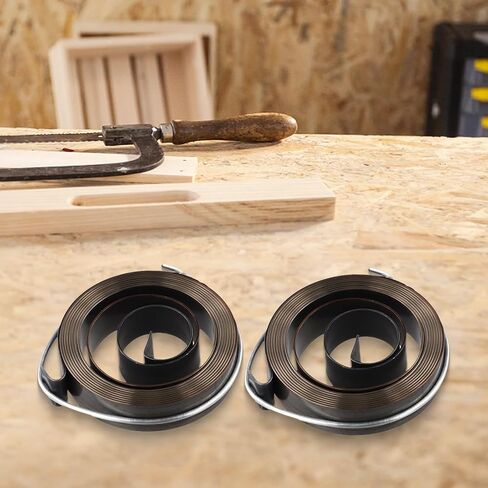 2-Pack Drill Press Spring Feed Return Coil Assembly 0.7x12x52mm Blackened Steel For Workshop Machinery Replacement Parts in Kuwait