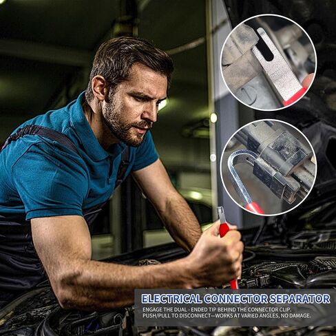 Electrical Disconnect Pliers for Cars 4-Piece - Electrical Connector Disconnect Tool Set, Automotive Plug Connector Separator Removal Tool & Hose Clamp Pliers (Straight+60 Degree) in Kuwait