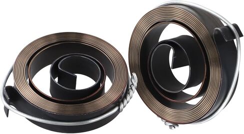 2-Pack Drill Press Spring Feed Return Coil Assembly 0.7x12x52mm Blackened Steel For Workshop Machinery Replacement Parts in Kuwait